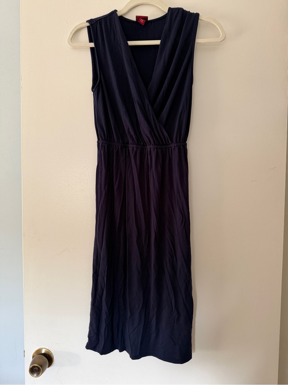 Merona Sleeveless V-Neck Navy Dress, Size XS